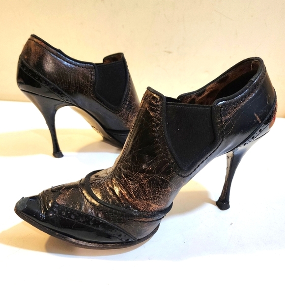 Dulce & Gabanna Vintage booties Heels Pointed Toe Shoes Size 36.5 - Picture 1 of 14